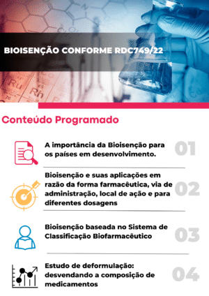 Bioisenção Conforme RDC 749/22