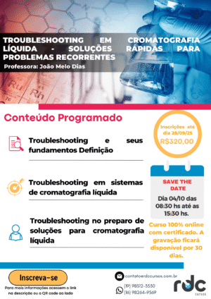 Troubleshooting em Cromatografia Líquida - Soluções rápidas para problemas recorrentes