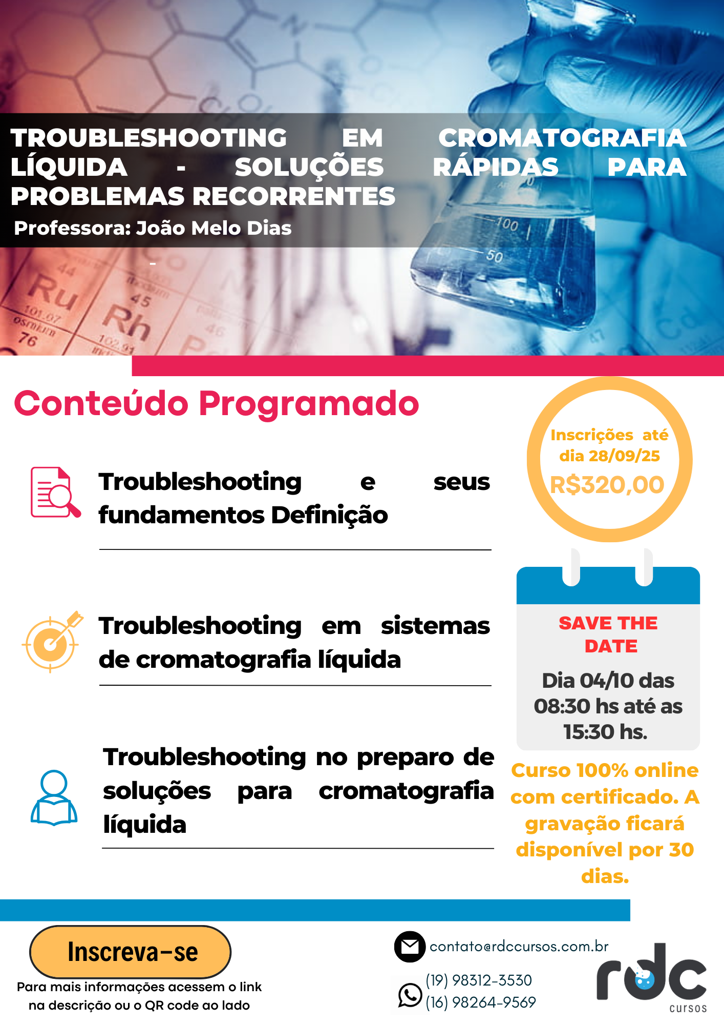 Troubleshooting em Cromatografia Líquida - Soluções rápidas para problemas recorrentes